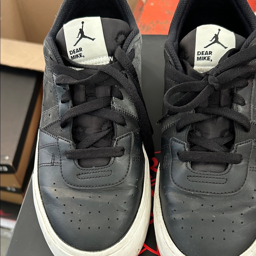 Jordan Black and White Sneakers